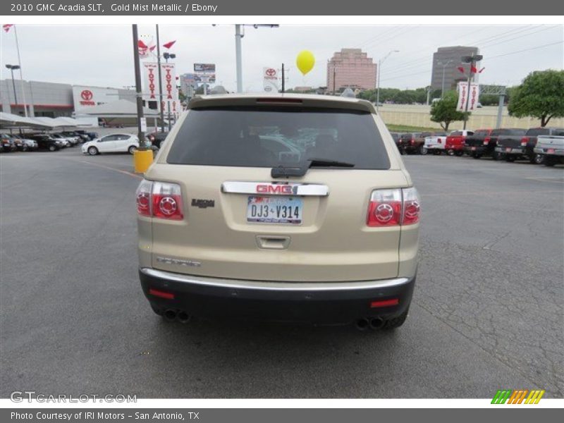 Gold Mist Metallic / Ebony 2010 GMC Acadia SLT