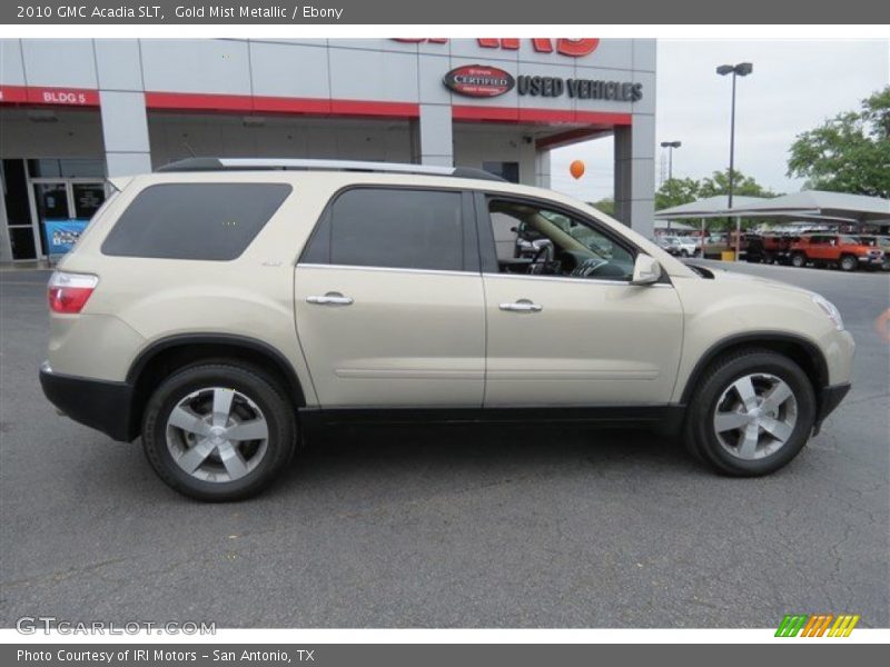 Gold Mist Metallic / Ebony 2010 GMC Acadia SLT