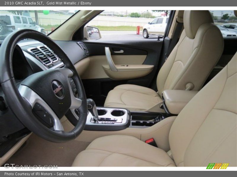 Gold Mist Metallic / Ebony 2010 GMC Acadia SLT