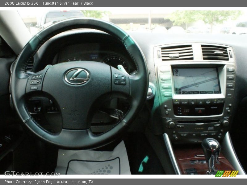 Tungsten Silver Pearl / Black 2008 Lexus IS 350