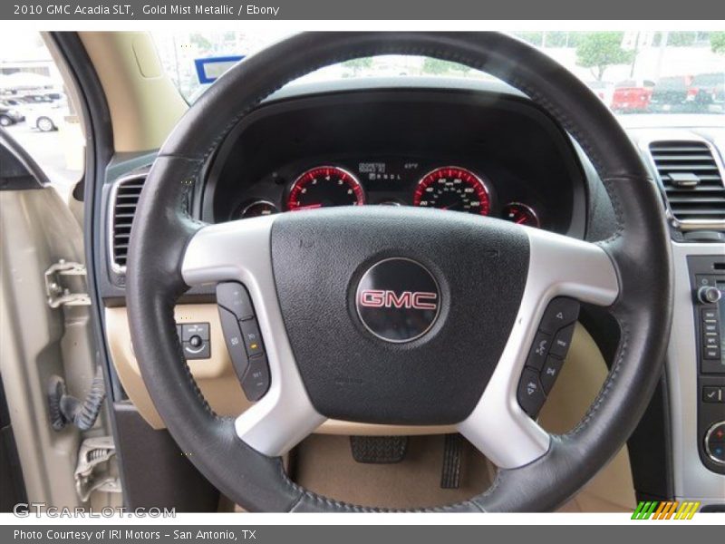 Gold Mist Metallic / Ebony 2010 GMC Acadia SLT