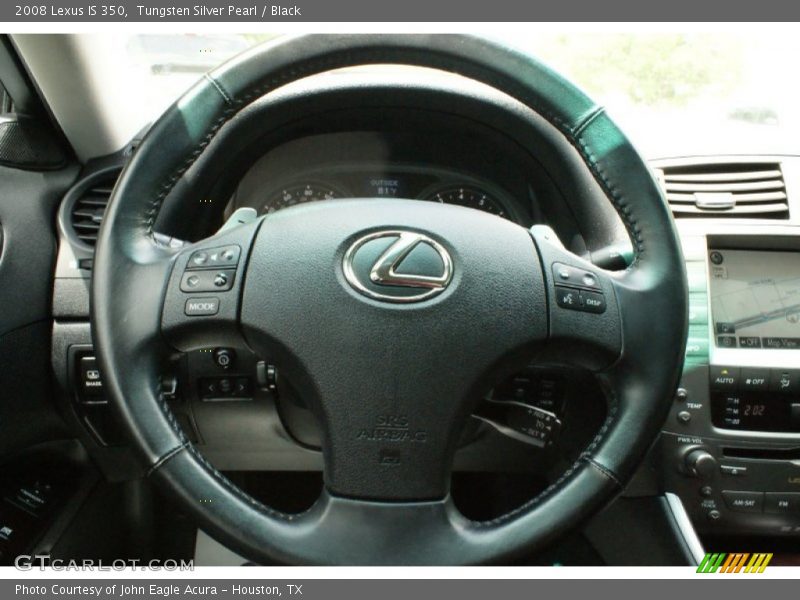 Tungsten Silver Pearl / Black 2008 Lexus IS 350