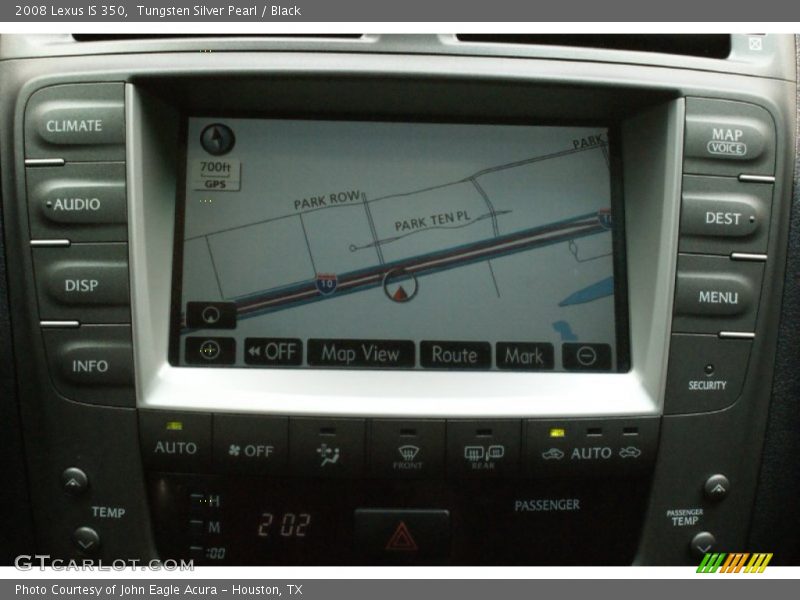 Tungsten Silver Pearl / Black 2008 Lexus IS 350