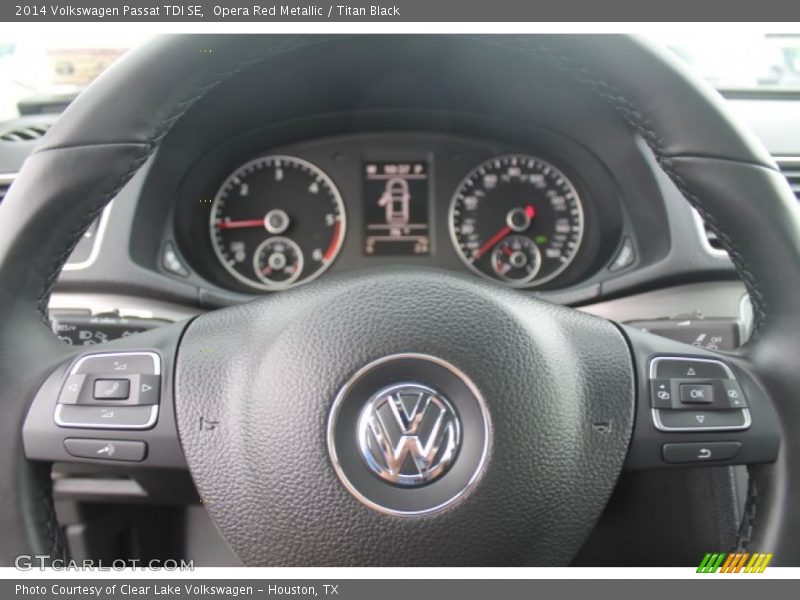 Opera Red Metallic / Titan Black 2014 Volkswagen Passat TDI SE