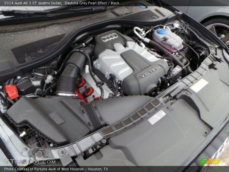 Daytona Grey Pearl Effect / Black 2014 Audi A6 3.0T quattro Sedan