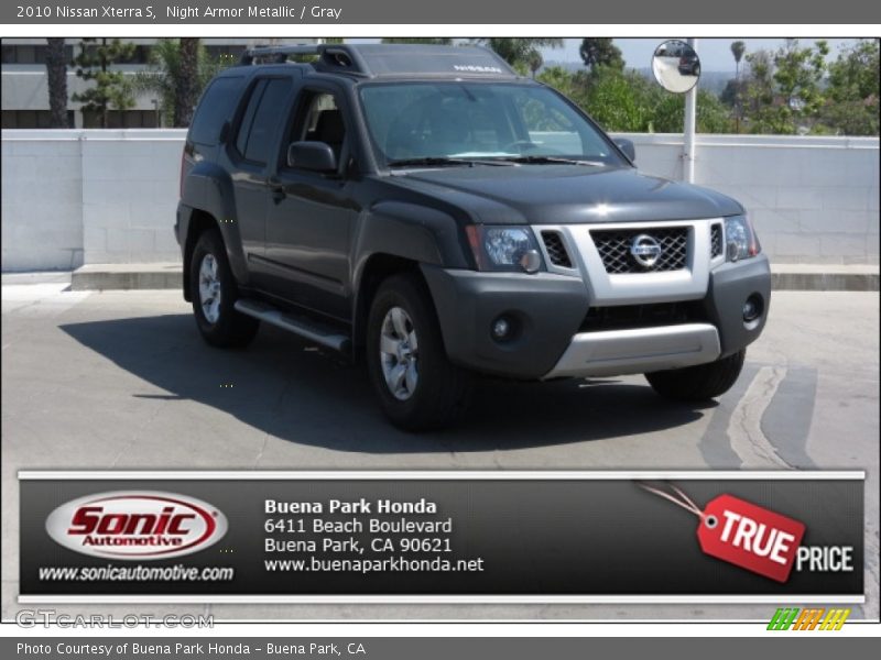 Night Armor Metallic / Gray 2010 Nissan Xterra S