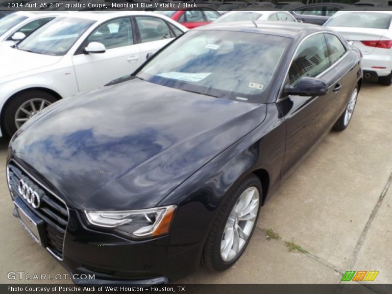 Moonlight Blue Metallic / Black 2014 Audi A5 2.0T quattro Coupe