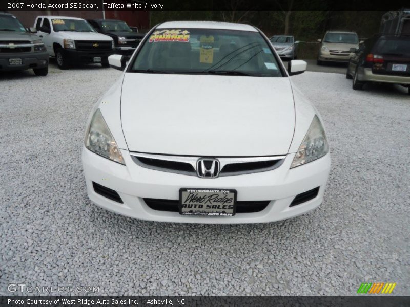 Taffeta White / Ivory 2007 Honda Accord SE Sedan