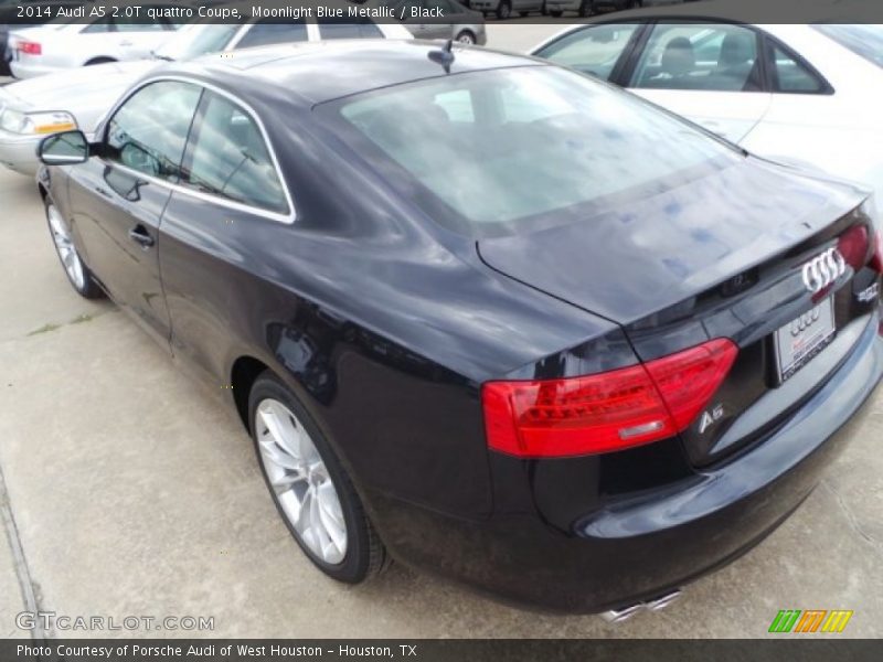 Moonlight Blue Metallic / Black 2014 Audi A5 2.0T quattro Coupe