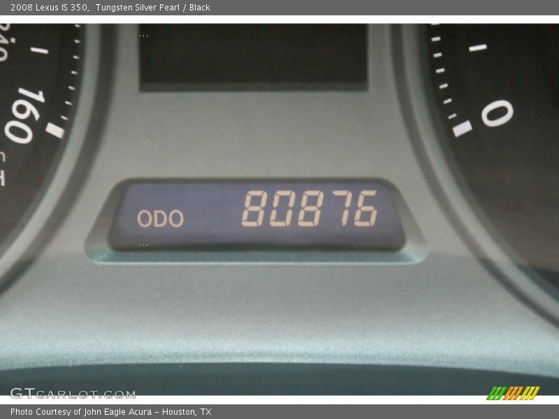 Tungsten Silver Pearl / Black 2008 Lexus IS 350