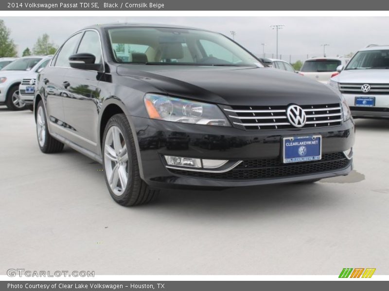 Black / Cornsilk Beige 2014 Volkswagen Passat TDI SE