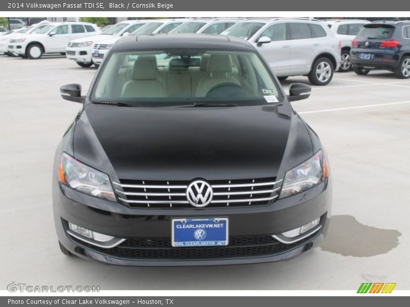 Black / Cornsilk Beige 2014 Volkswagen Passat TDI SE