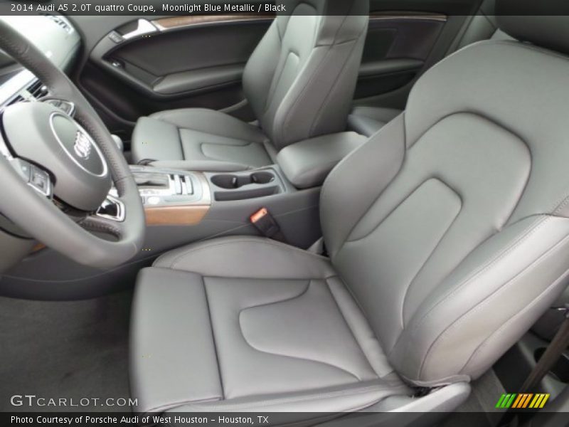 Moonlight Blue Metallic / Black 2014 Audi A5 2.0T quattro Coupe