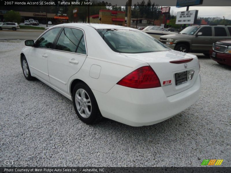 Taffeta White / Ivory 2007 Honda Accord SE Sedan