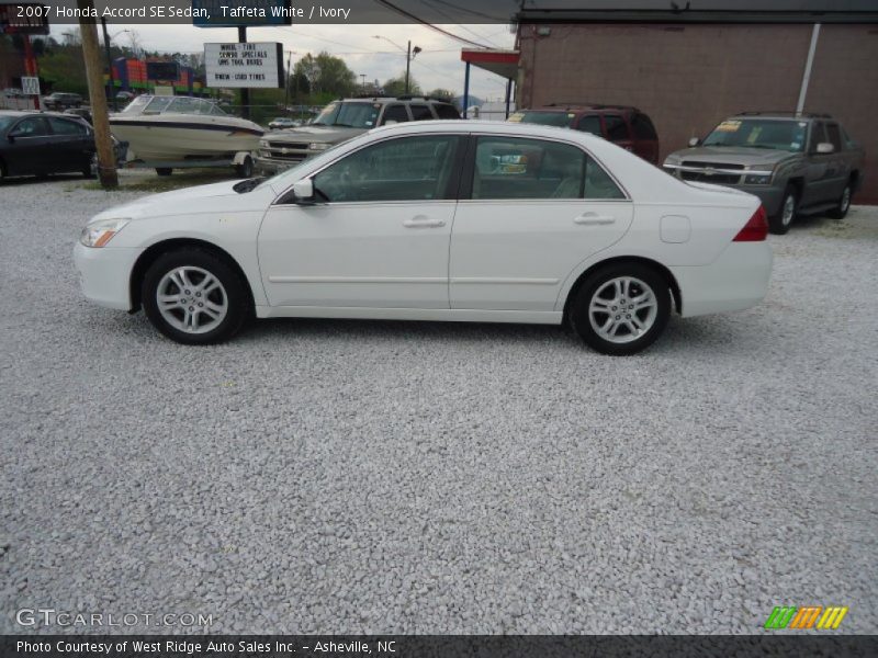 Taffeta White / Ivory 2007 Honda Accord SE Sedan
