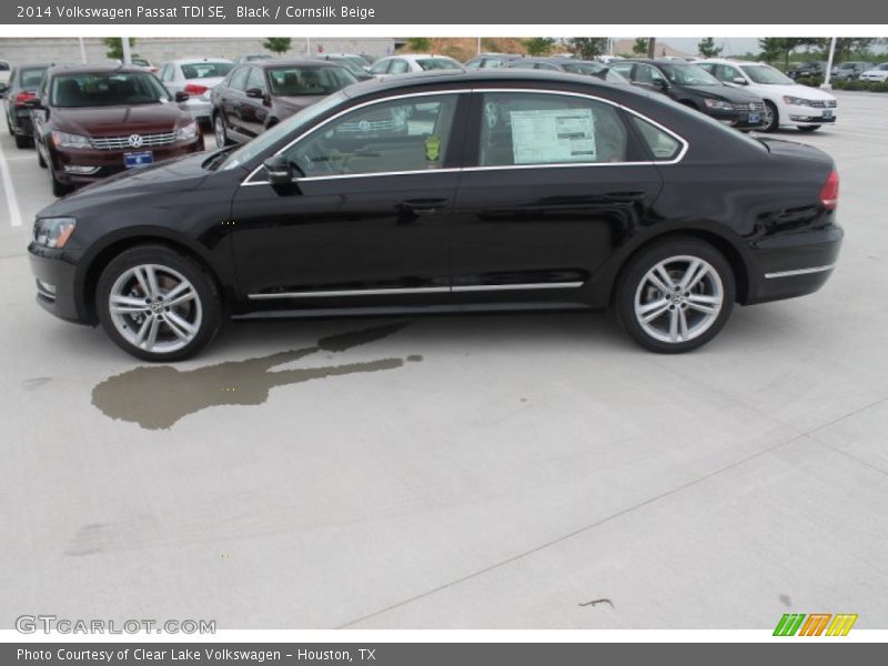 Black / Cornsilk Beige 2014 Volkswagen Passat TDI SE