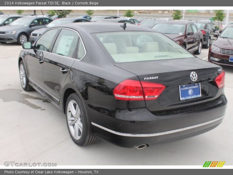 Black / Cornsilk Beige 2014 Volkswagen Passat TDI SE
