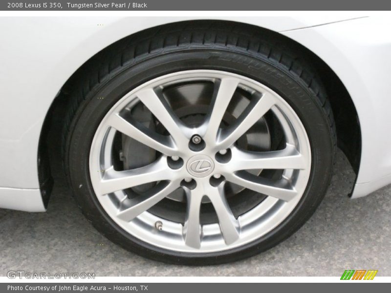 Tungsten Silver Pearl / Black 2008 Lexus IS 350