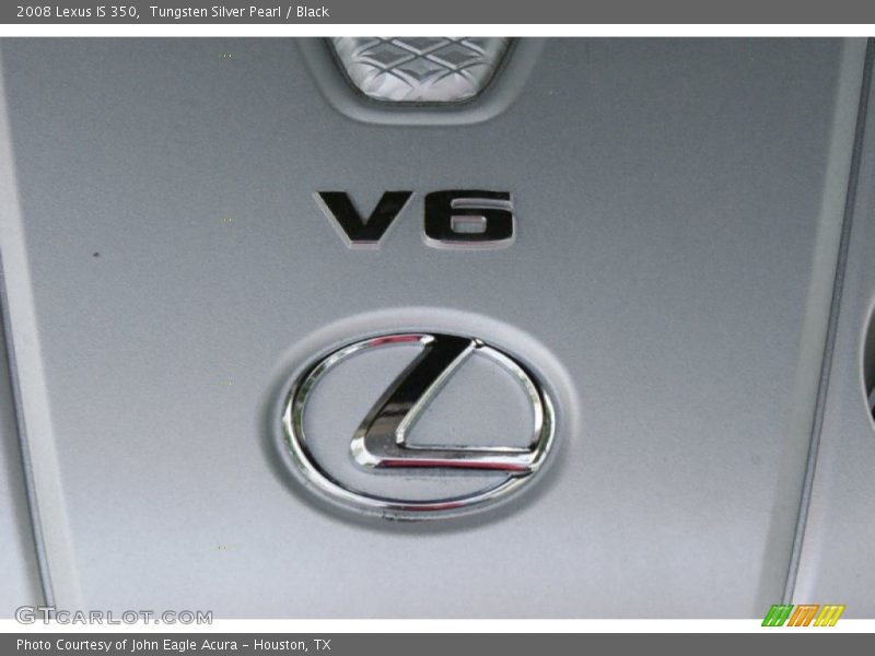 Tungsten Silver Pearl / Black 2008 Lexus IS 350