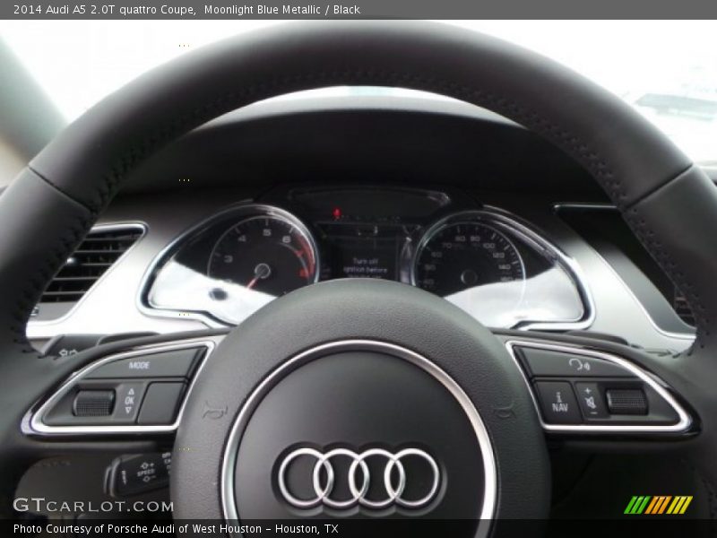 Moonlight Blue Metallic / Black 2014 Audi A5 2.0T quattro Coupe