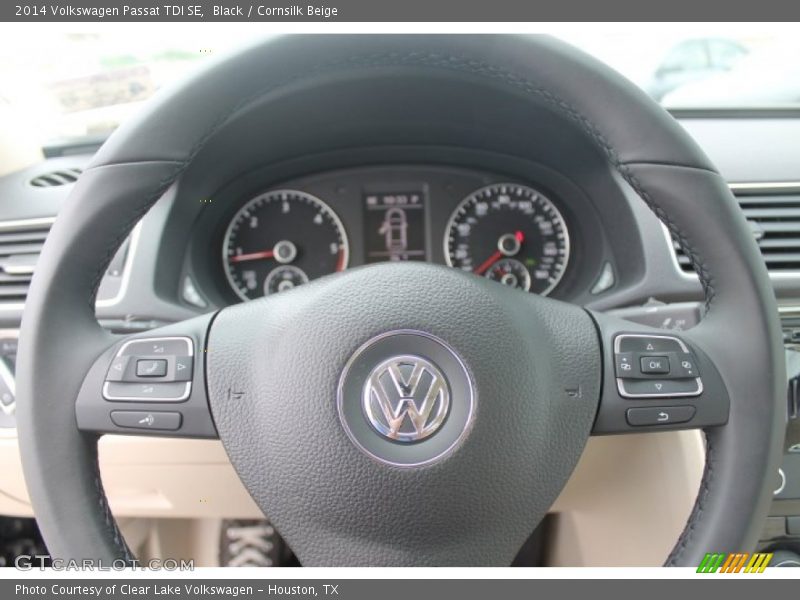 Black / Cornsilk Beige 2014 Volkswagen Passat TDI SE