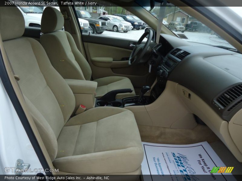 Taffeta White / Ivory 2007 Honda Accord SE Sedan