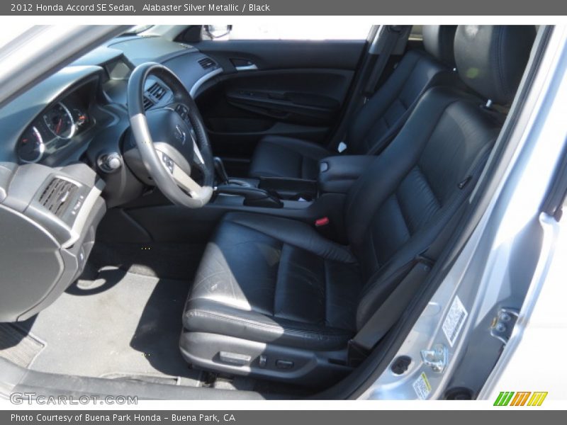 Alabaster Silver Metallic / Black 2012 Honda Accord SE Sedan
