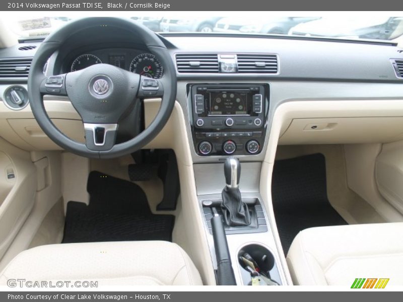 Black / Cornsilk Beige 2014 Volkswagen Passat TDI SE