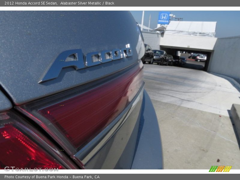 Alabaster Silver Metallic / Black 2012 Honda Accord SE Sedan