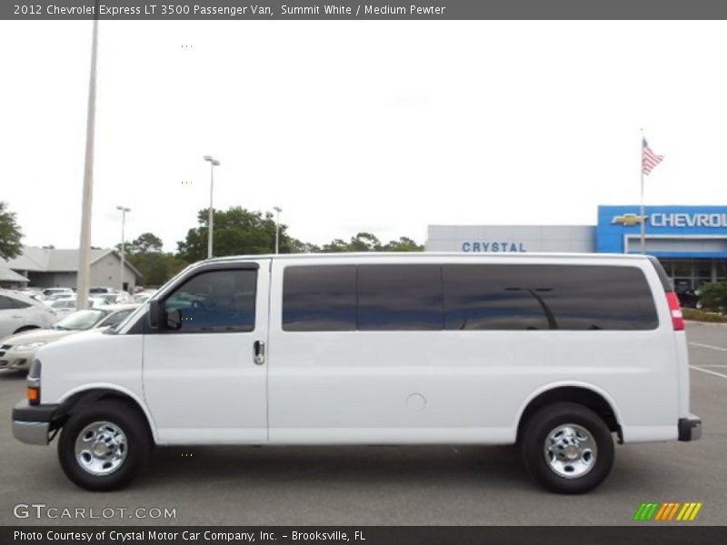 Summit White / Medium Pewter 2012 Chevrolet Express LT 3500 Passenger Van