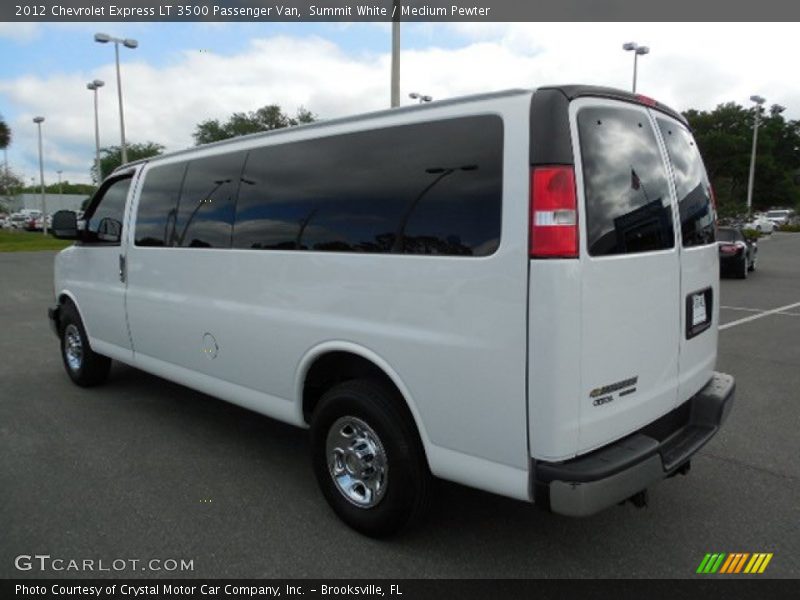 Summit White / Medium Pewter 2012 Chevrolet Express LT 3500 Passenger Van