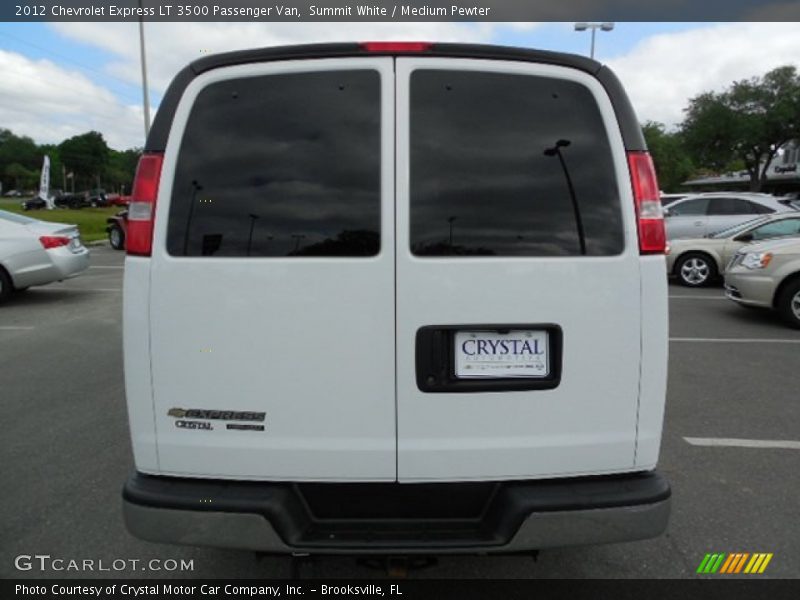 Summit White / Medium Pewter 2012 Chevrolet Express LT 3500 Passenger Van