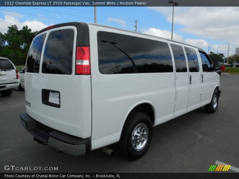 Summit White / Medium Pewter 2012 Chevrolet Express LT 3500 Passenger Van
