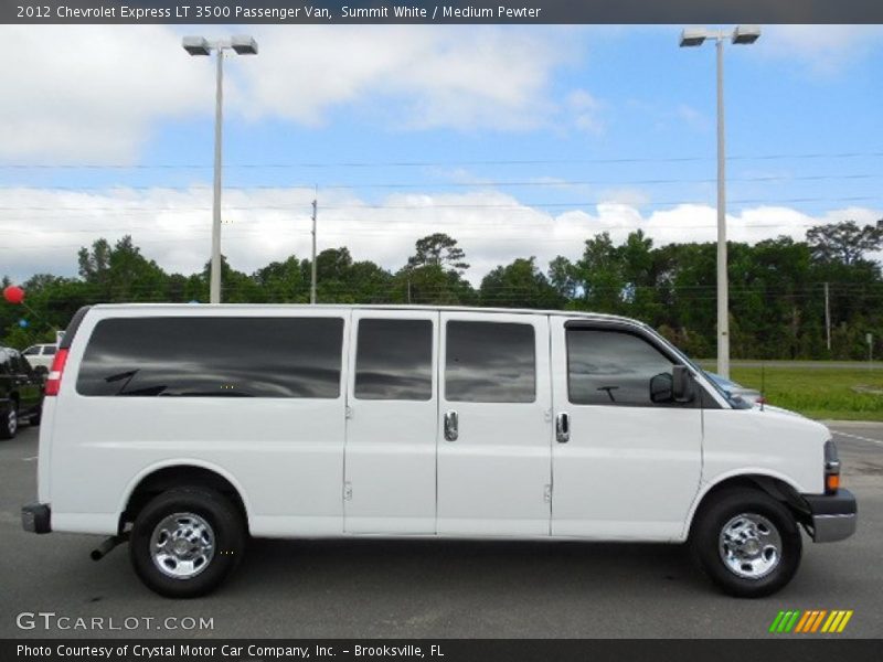 Summit White / Medium Pewter 2012 Chevrolet Express LT 3500 Passenger Van