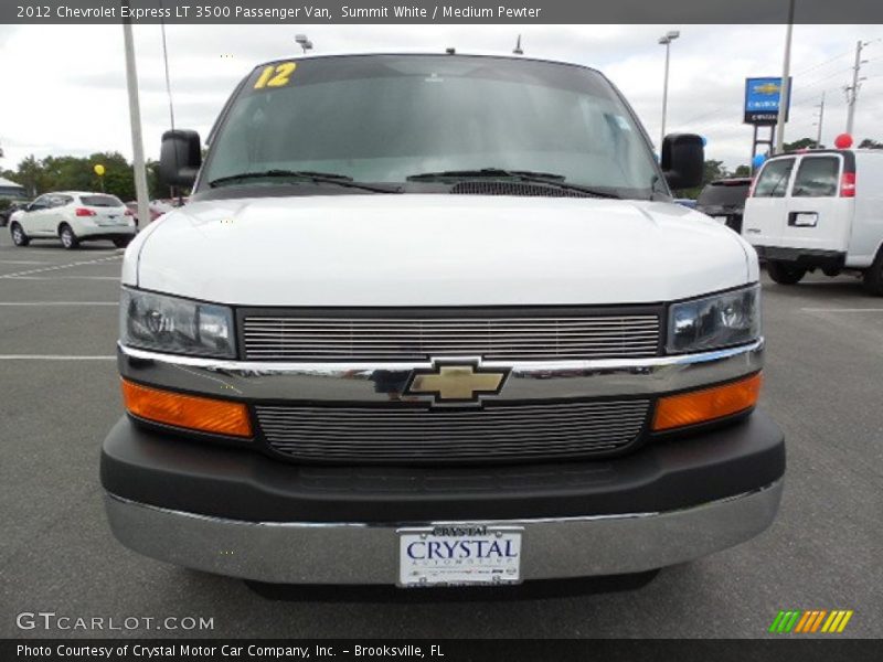 Summit White / Medium Pewter 2012 Chevrolet Express LT 3500 Passenger Van