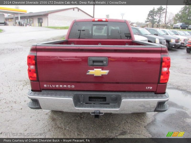 Deep Ruby Metallic / Cocoa/Dune 2014 Chevrolet Silverado 1500 LTZ Double Cab 4x4