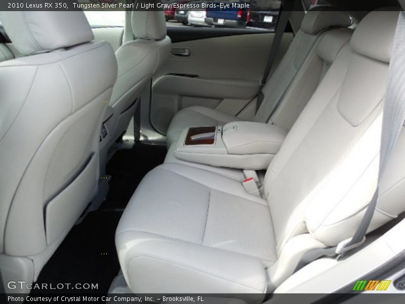 Tungsten Silver Pearl / Light Gray/Espresso Birds-Eye Maple 2010 Lexus RX 350