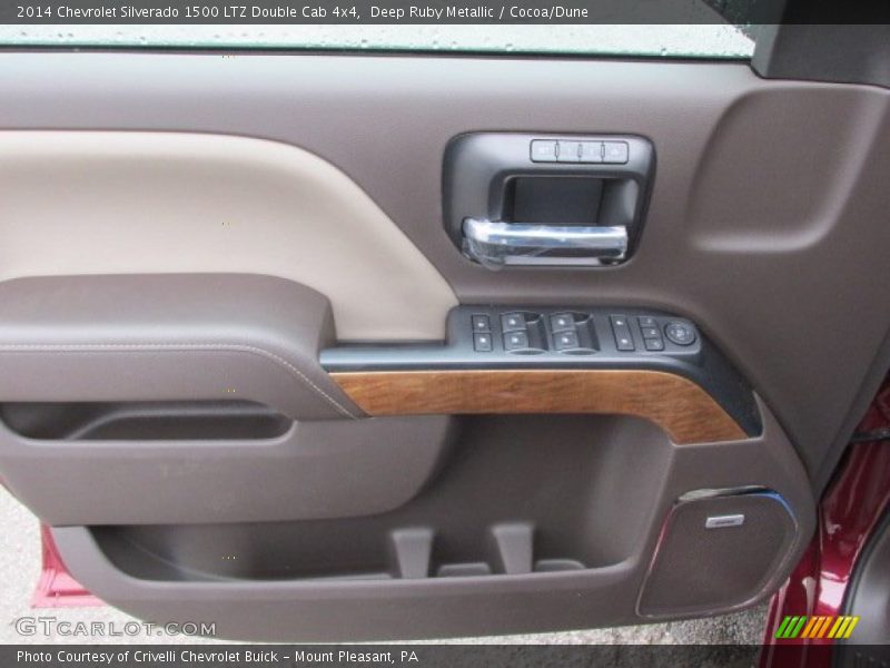 Deep Ruby Metallic / Cocoa/Dune 2014 Chevrolet Silverado 1500 LTZ Double Cab 4x4