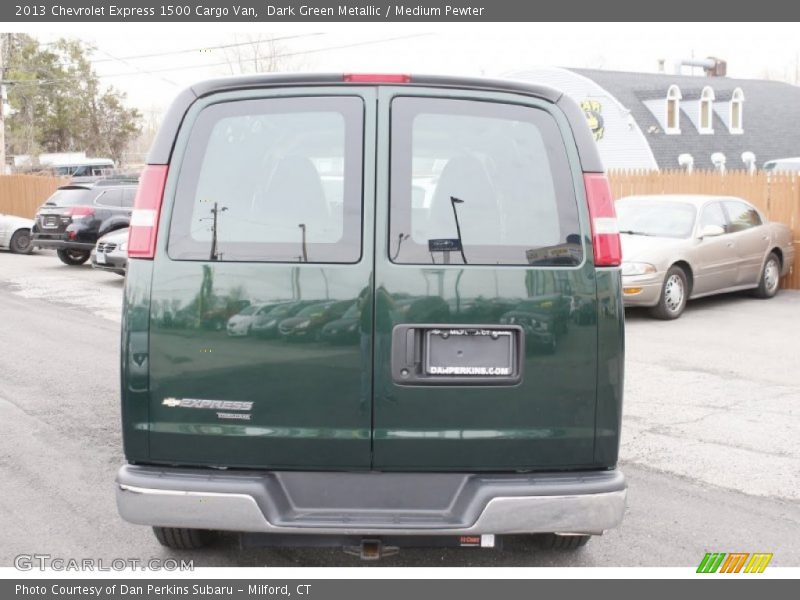 Dark Green Metallic / Medium Pewter 2013 Chevrolet Express 1500 Cargo Van