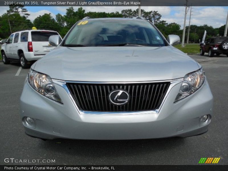 Tungsten Silver Pearl / Light Gray/Espresso Birds-Eye Maple 2010 Lexus RX 350