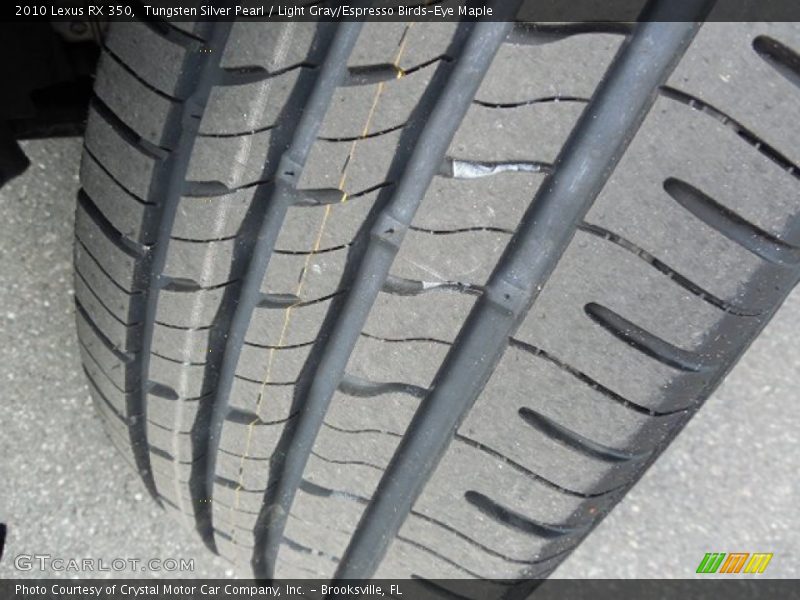 Tungsten Silver Pearl / Light Gray/Espresso Birds-Eye Maple 2010 Lexus RX 350