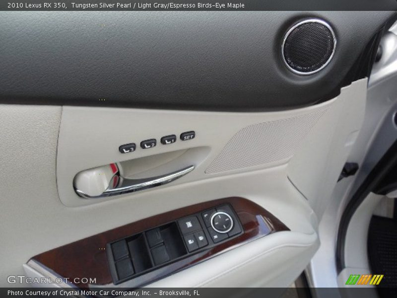 Tungsten Silver Pearl / Light Gray/Espresso Birds-Eye Maple 2010 Lexus RX 350