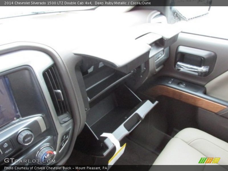Deep Ruby Metallic / Cocoa/Dune 2014 Chevrolet Silverado 1500 LTZ Double Cab 4x4
