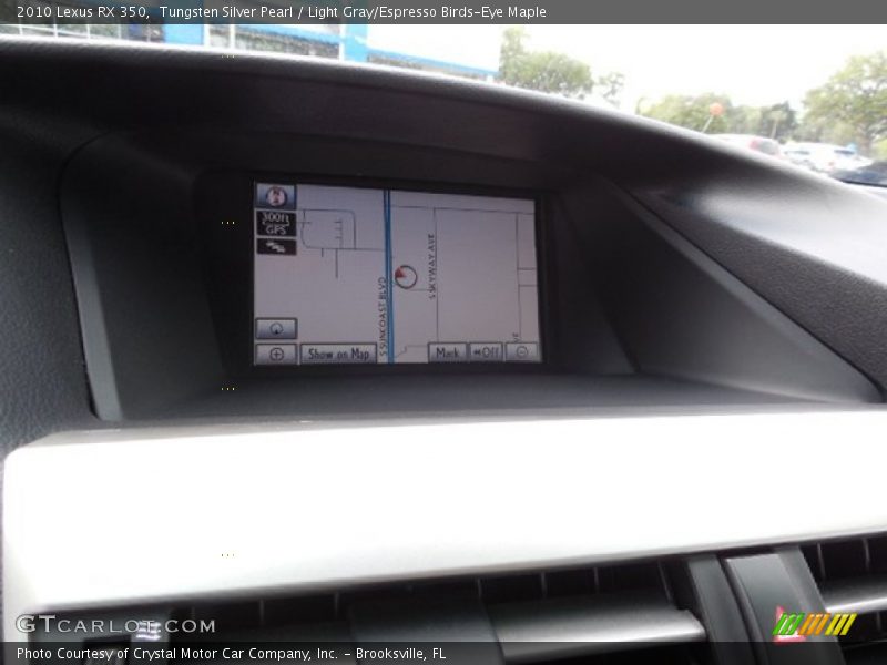 Tungsten Silver Pearl / Light Gray/Espresso Birds-Eye Maple 2010 Lexus RX 350