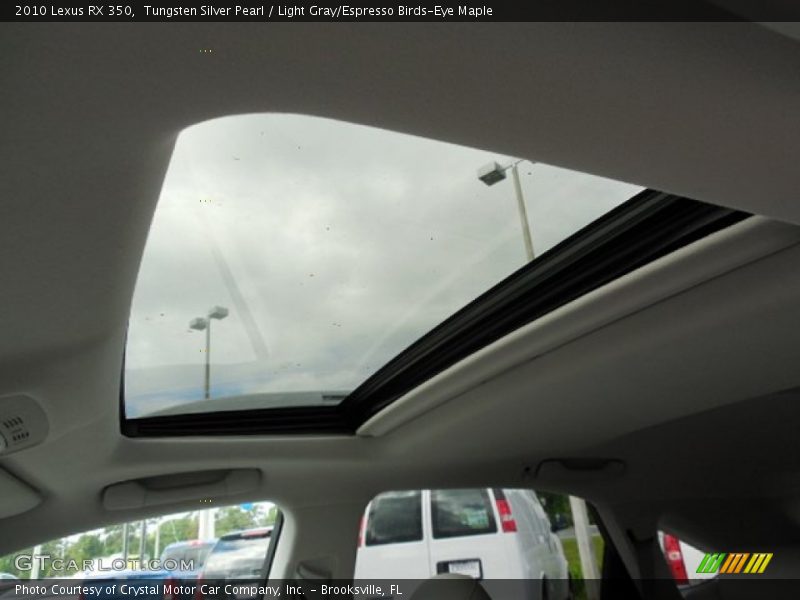 Tungsten Silver Pearl / Light Gray/Espresso Birds-Eye Maple 2010 Lexus RX 350