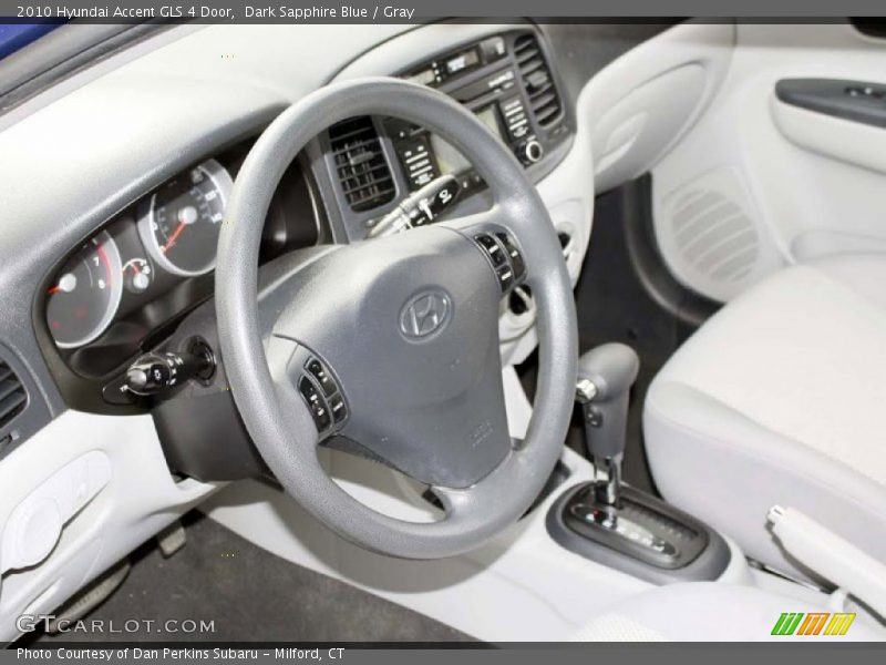 Dark Sapphire Blue / Gray 2010 Hyundai Accent GLS 4 Door