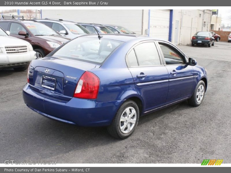 Dark Sapphire Blue / Gray 2010 Hyundai Accent GLS 4 Door