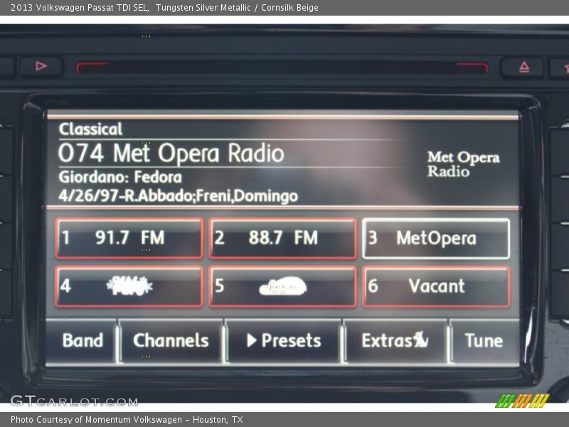 Tungsten Silver Metallic / Cornsilk Beige 2013 Volkswagen Passat TDI SEL