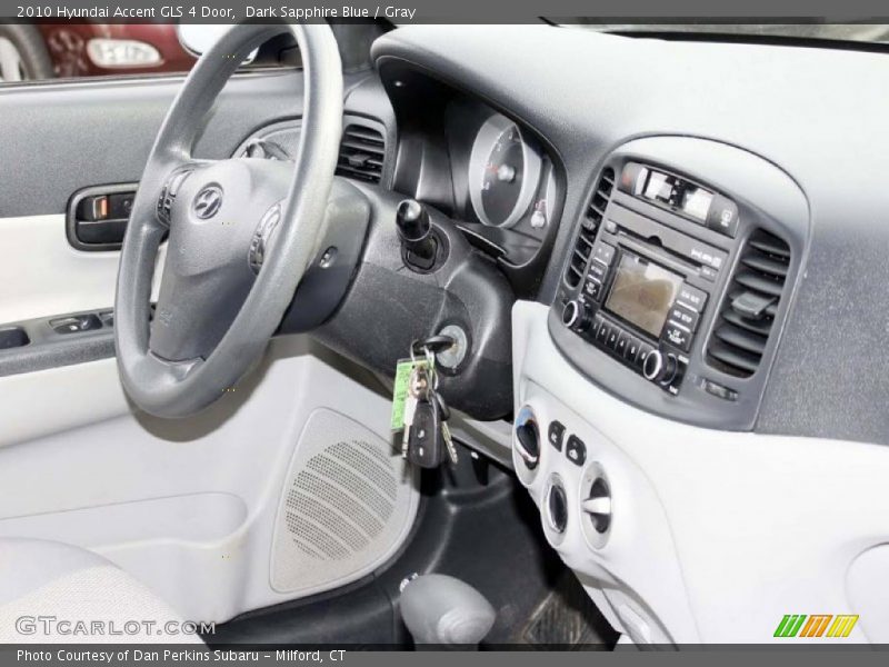 Dark Sapphire Blue / Gray 2010 Hyundai Accent GLS 4 Door