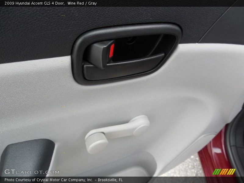 Wine Red / Gray 2009 Hyundai Accent GLS 4 Door